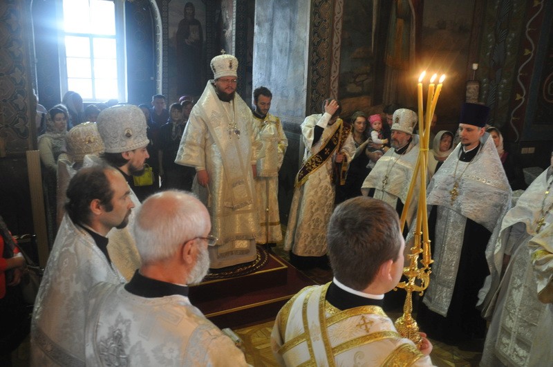 Єпископ Боярський Феодосій звершив Літургію в день свята Вознесіння Господнього