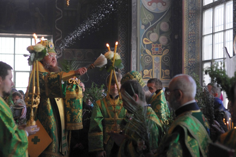 Єпископ Боярський Феодосій звершив Літургію в свято Входу Господнього в Єрусалим
