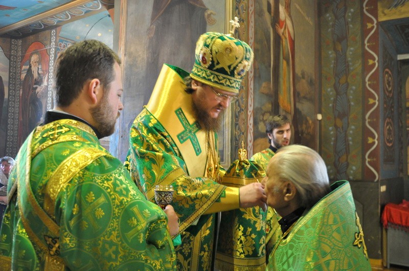 Напередодні дня пам’яті прп.Феодосія Києво-Печерського єпископ Боярський Феодосій звершив богослужіння у нашому храмі